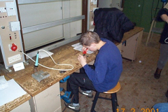 2001 - Basteprojekt von DF6IF in der Berufsschule Papenburg