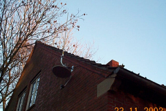 2002 - Aufbau der Antennen beim OV-Heim
