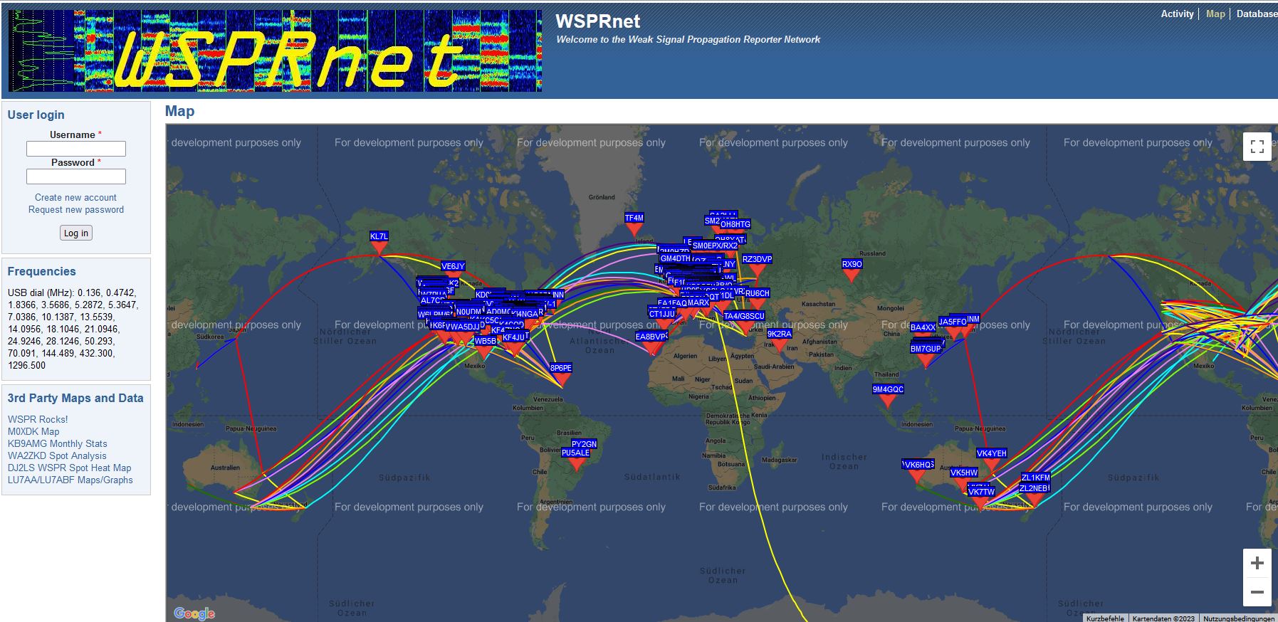 Wsp Map DL0PBS WSPR Bake - DARC e.V. - OV Papenburg